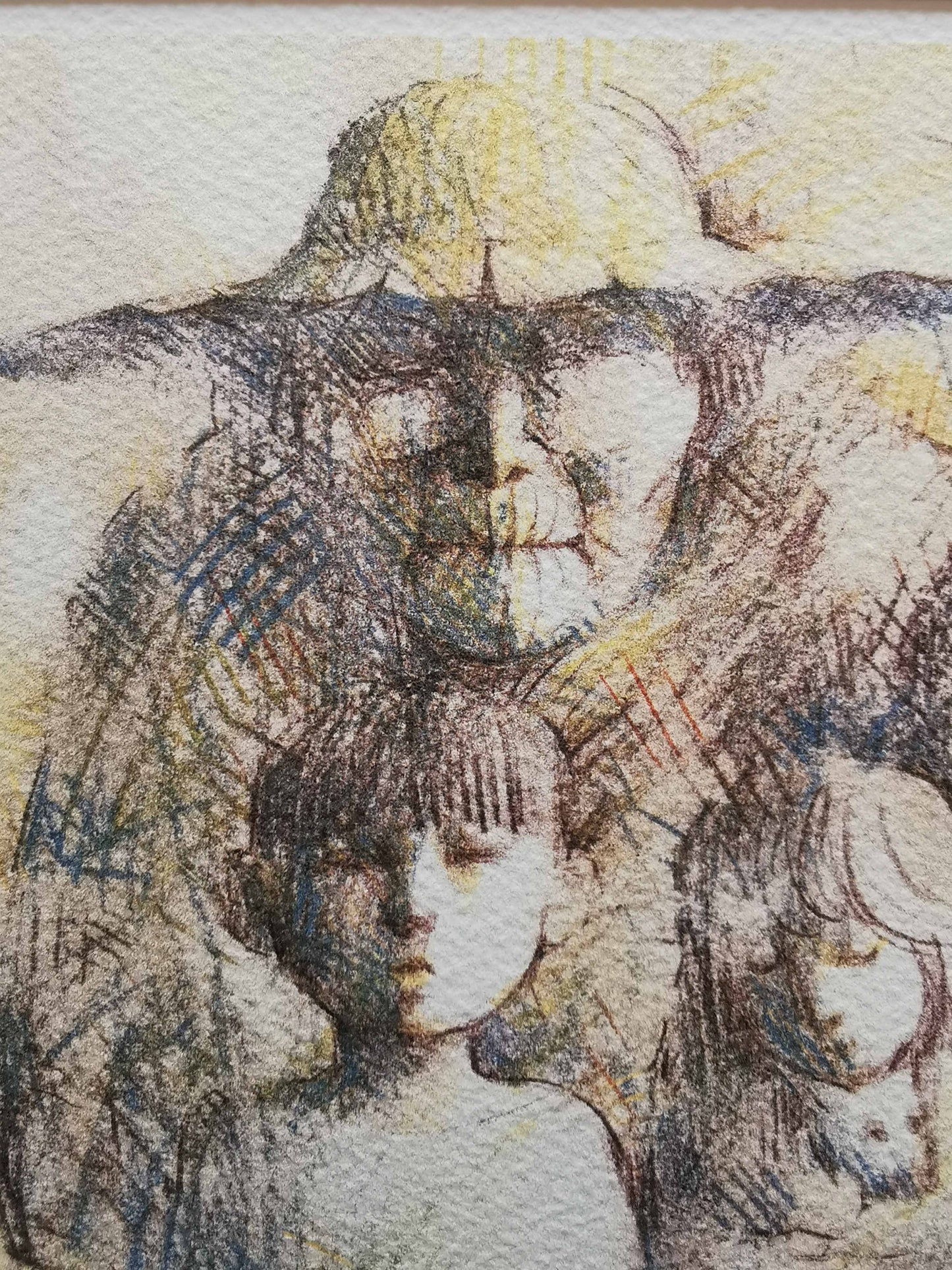 Portrait de famille de fermiers, chef-d'œuvre de l'artiste japonais talentueux Junichi Ito 伊藤順一 (1956-1998).