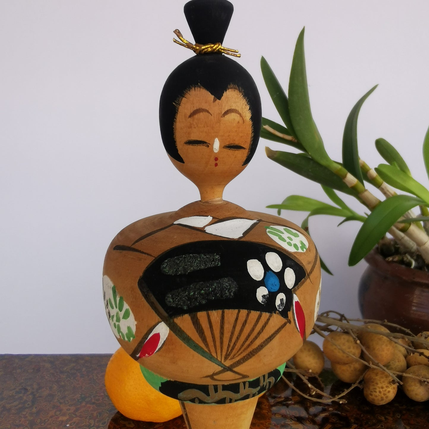 Poupée Kokeshi créative vintage primée par Torao Hosaka « Maiko ».