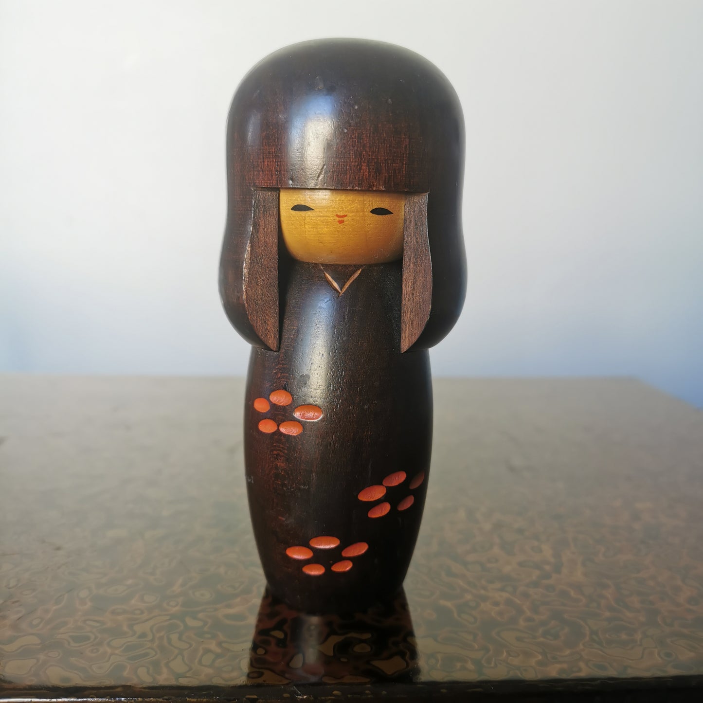 Poupée Kokeshi du Japon - Jouet en Bois Artisanale, Souvenir Vintage Sosaku Kokeshi