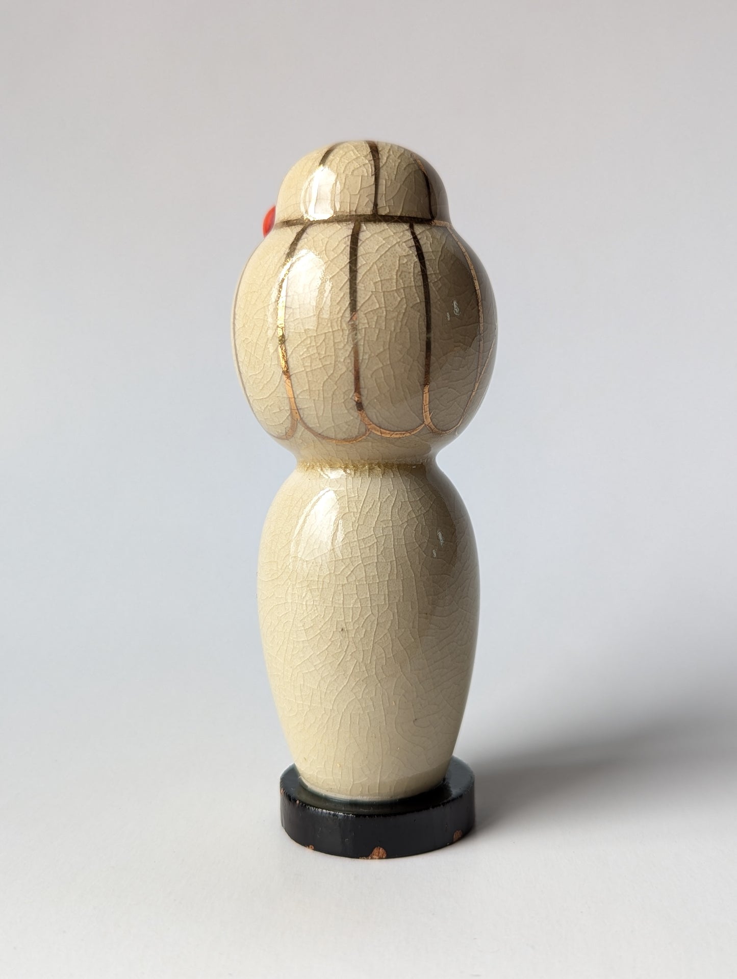 Ravissante Kokeshi en Céramique Satsuma-yaki des Années 70.