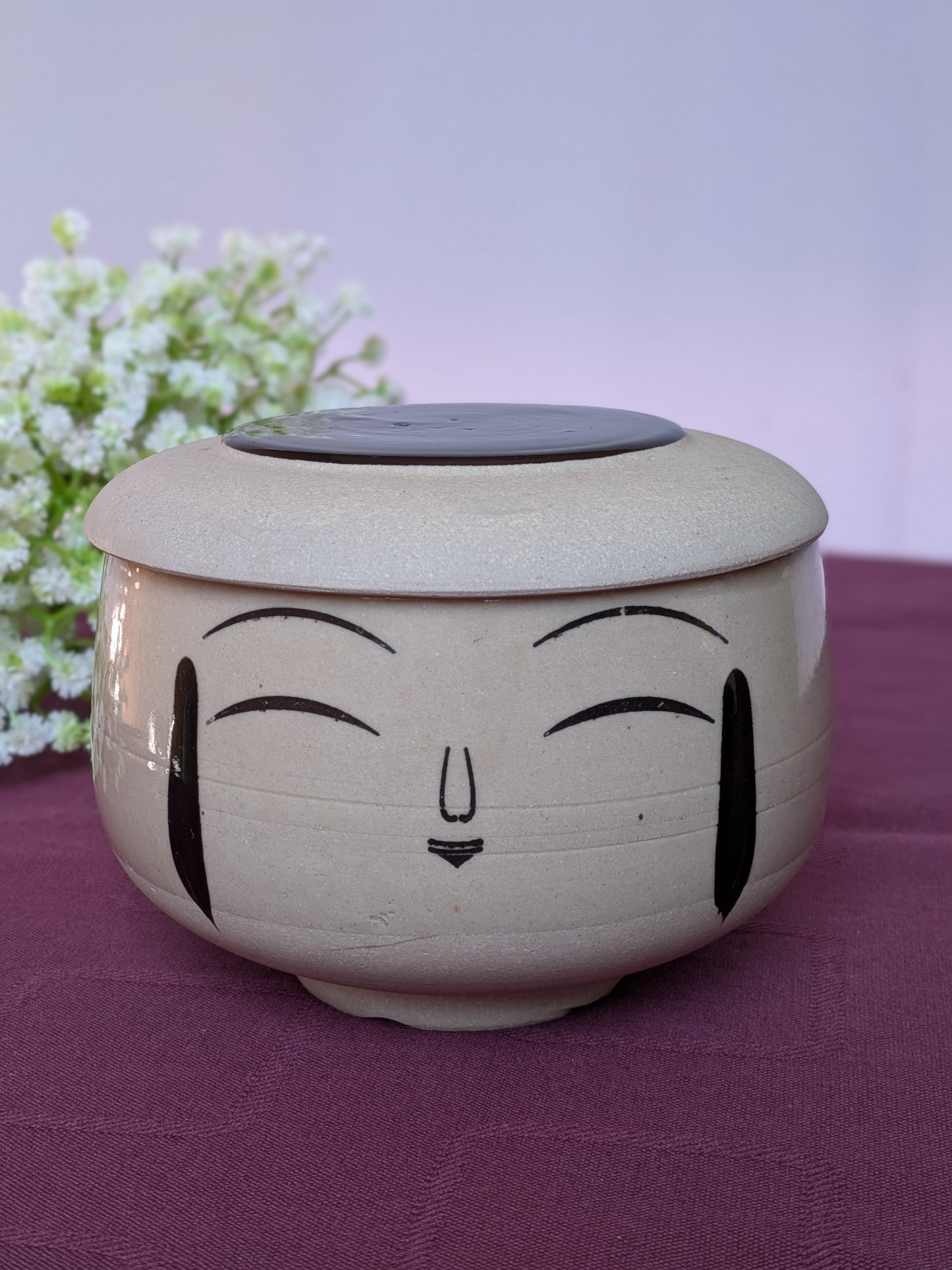 Boîte en Céramique inspiration "Kokeshi" - Artisanat Minimaliste