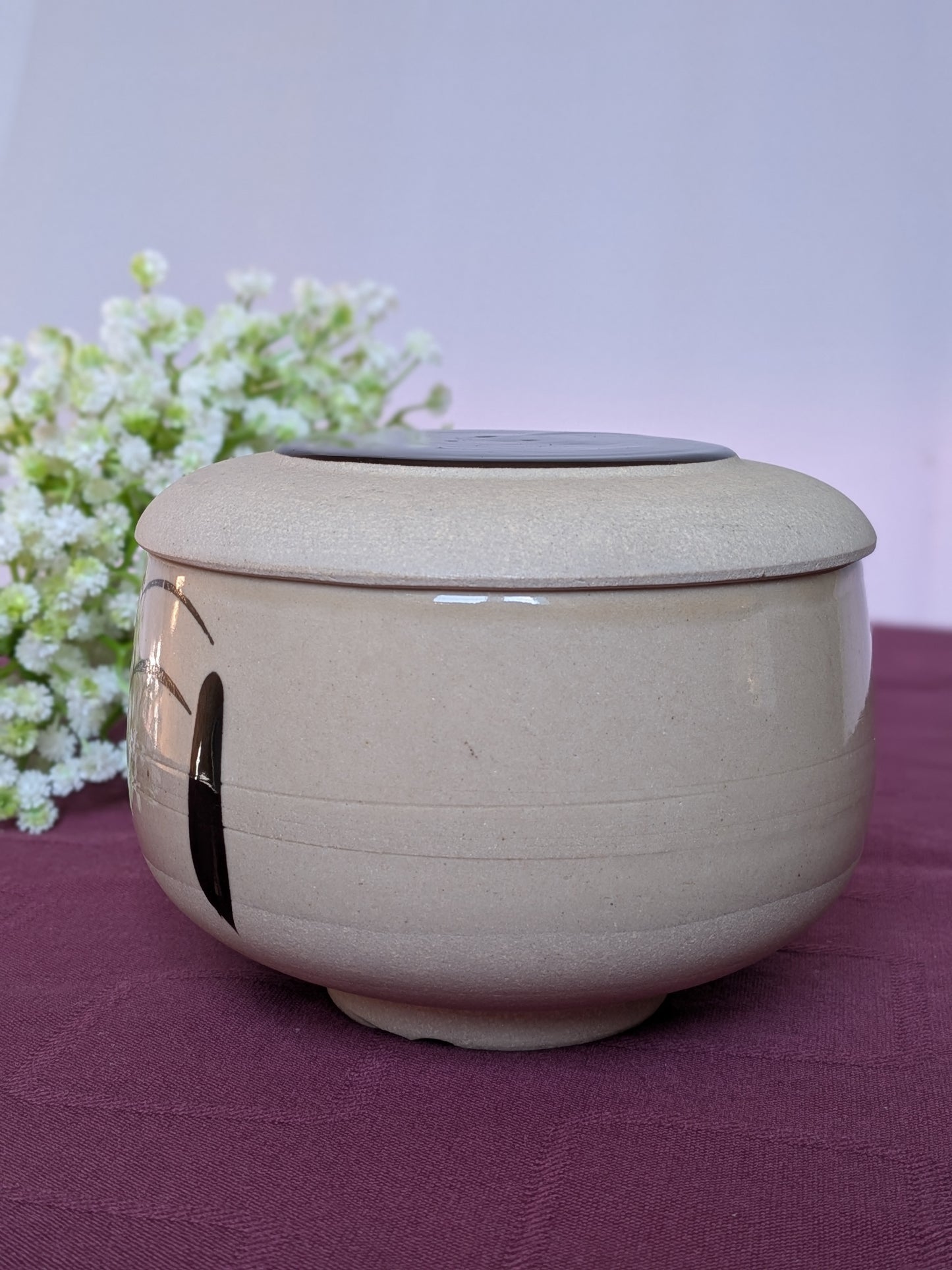 Boîte en Céramique inspiration "Kokeshi" - Artisanat Minimaliste