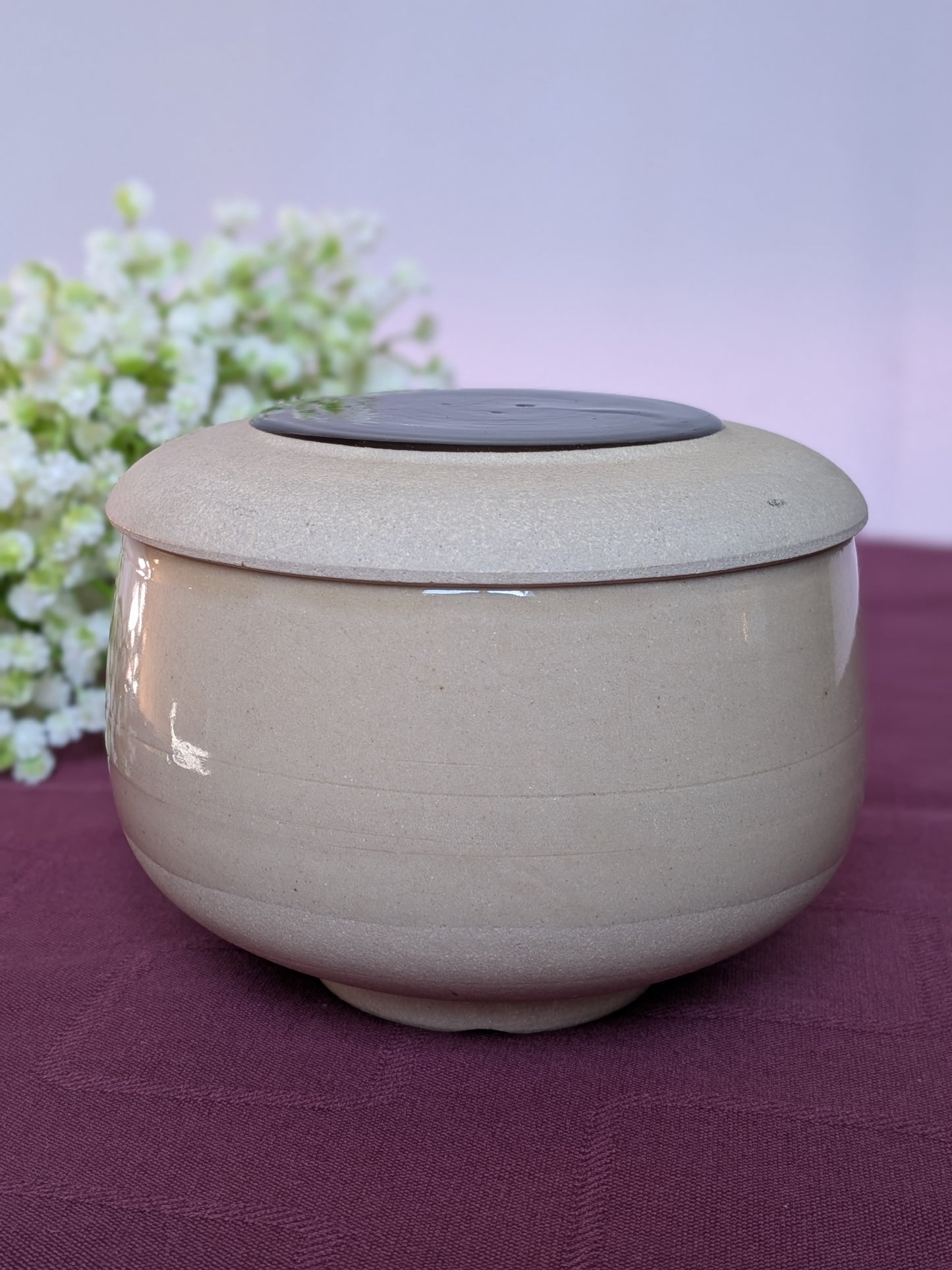 Boîte en Céramique inspiration "Kokeshi" - Artisanat Minimaliste