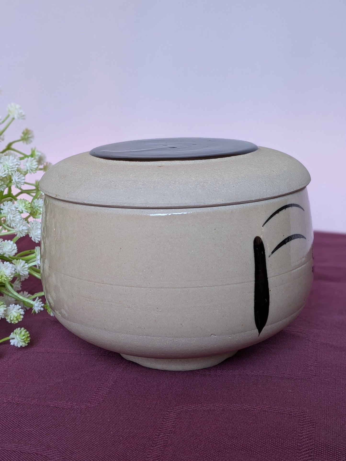 Boîte en Céramique inspiration "Kokeshi" - Artisanat Minimaliste