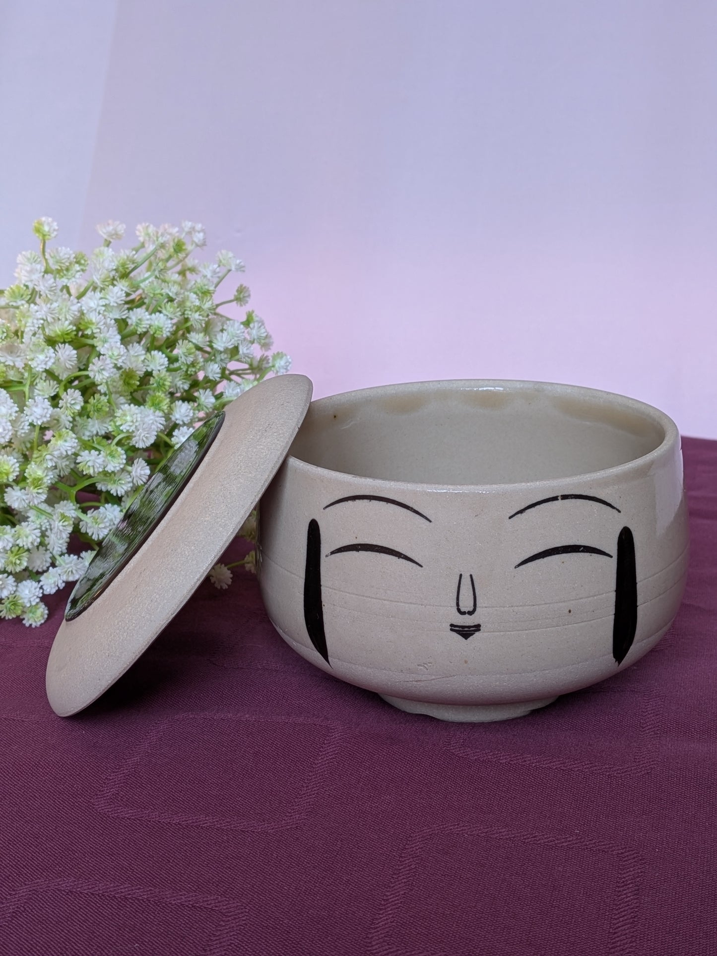 Boîte en Céramique inspiration "Kokeshi" - Artisanat Minimaliste