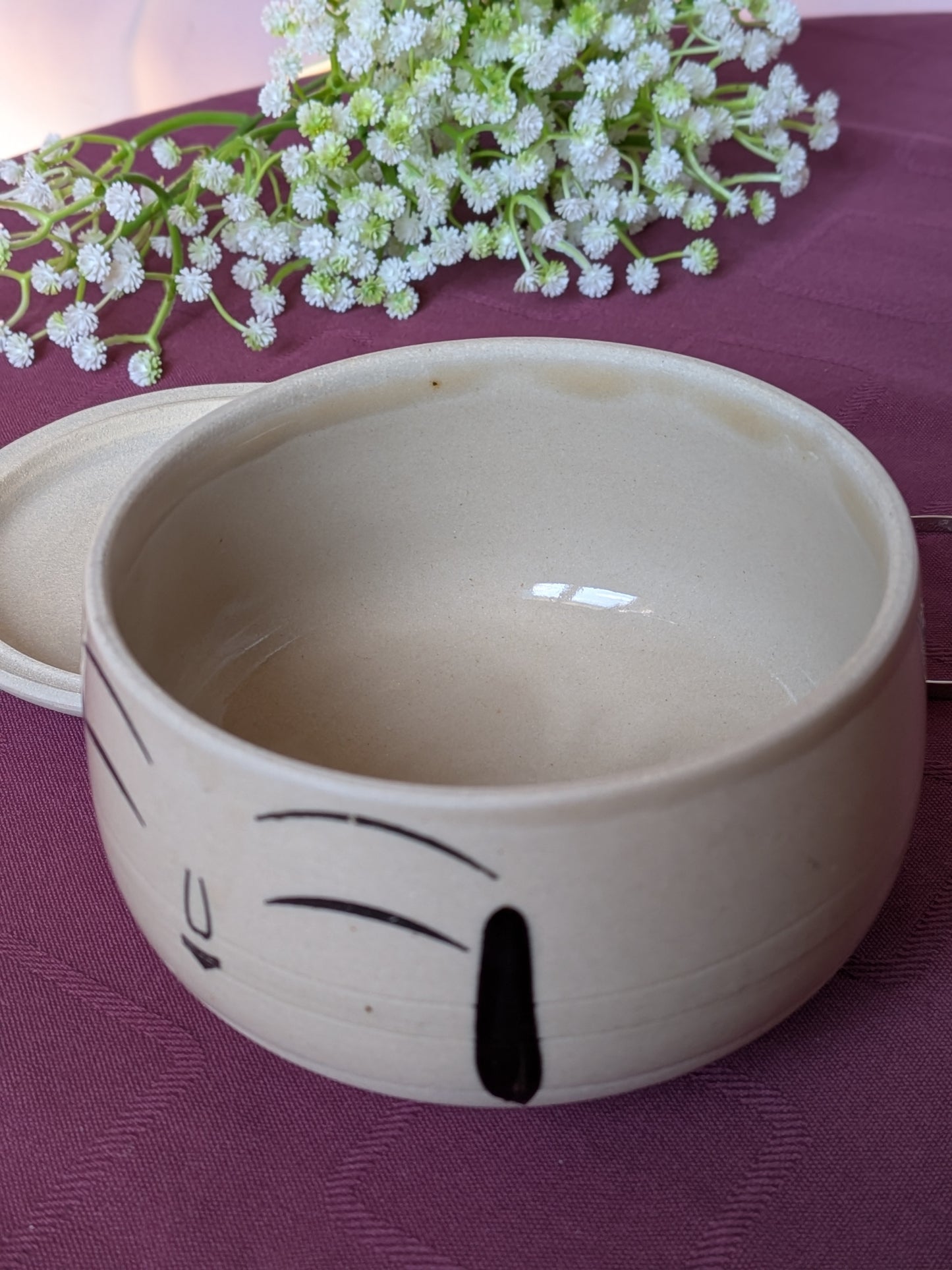 Boîte en Céramique inspiration "Kokeshi" - Artisanat Minimaliste