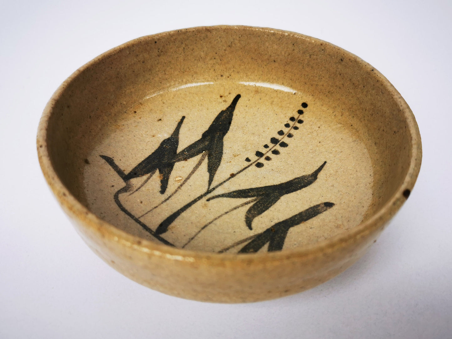 Karatsu Chawan japonais, poterie badarai de thé peinte à la main, Nakazato Taroemon Hoan (1923-2009).