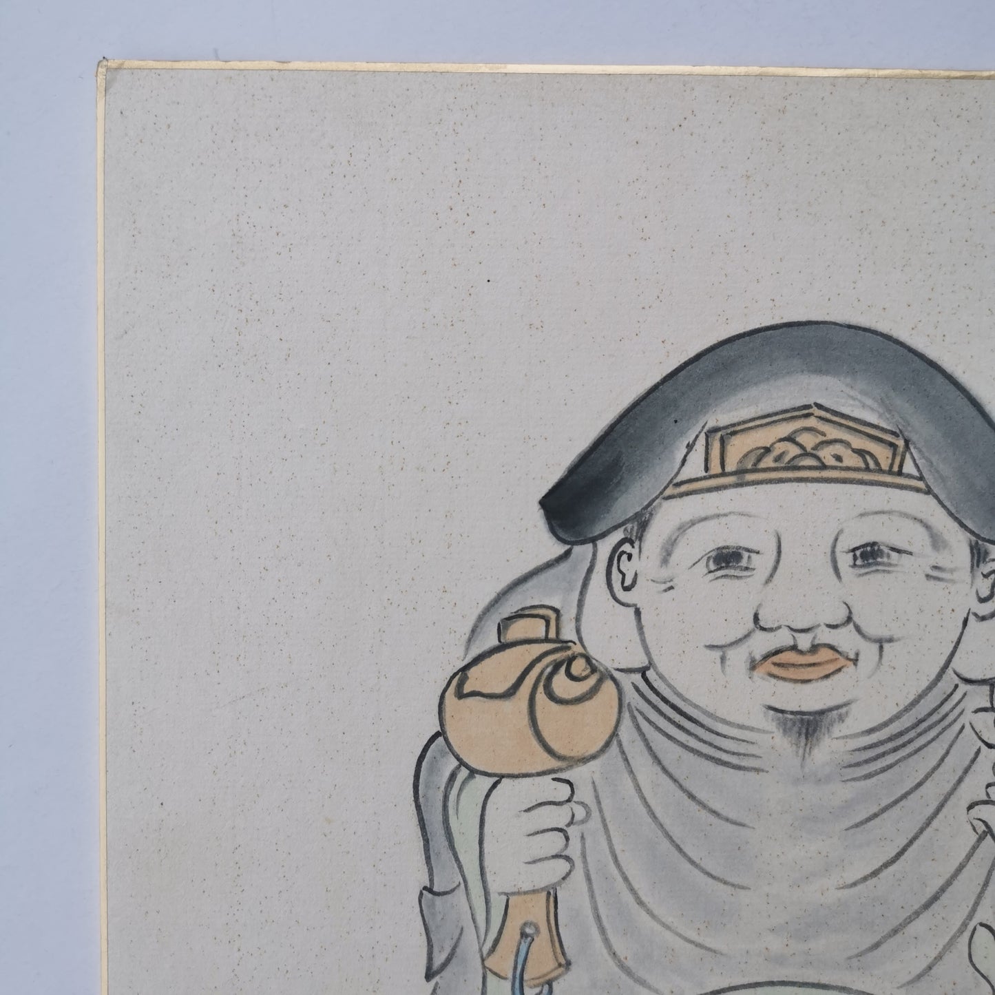 Shichifukujin, Sept divinités du bonheur: Daikokuten. Peinture sur Shikishi.